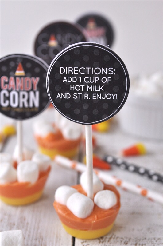 💛Candy Corn Hot Chocolate On A Stick💛