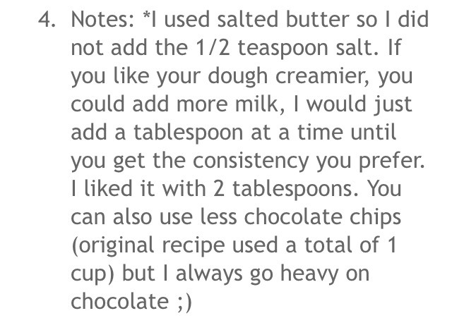 Edible Cookie Dough! No Baking Required :)