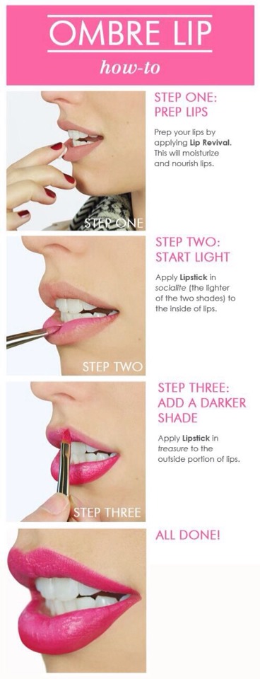 A how-to on Ombré lips