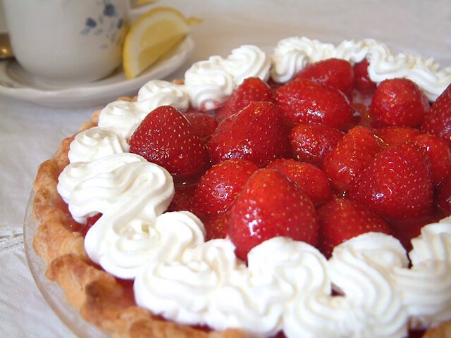 Fresh strawberry pie 