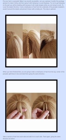 Twisted Ponytail Tutorial.
