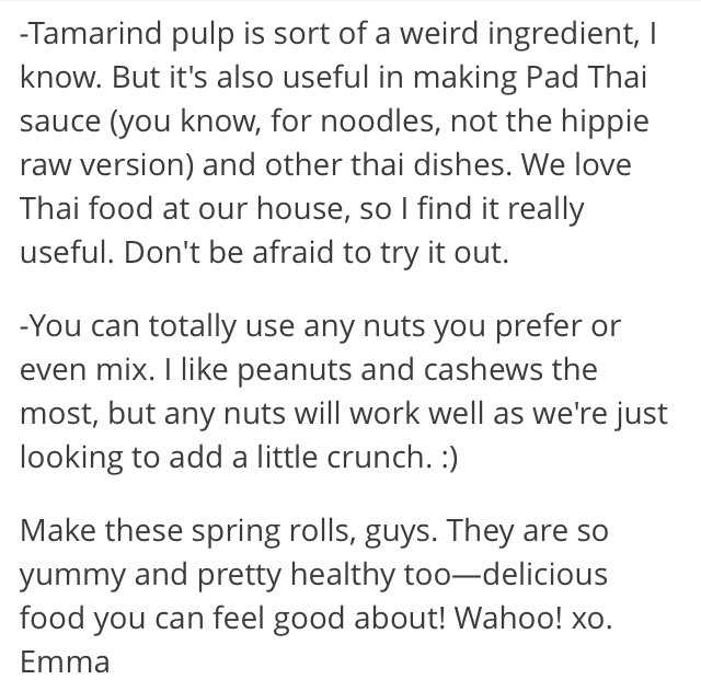 Pad Thai Spring Rolls