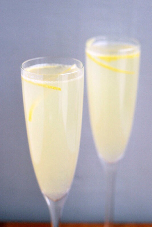 2. French 75
The classic French 75 combines champagne and gin, but this juniper-infused version adds a fun, modern twist.