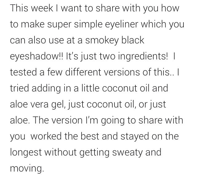 💕Homemade Natural Eyeliner! {& Eyeshadow!}💕