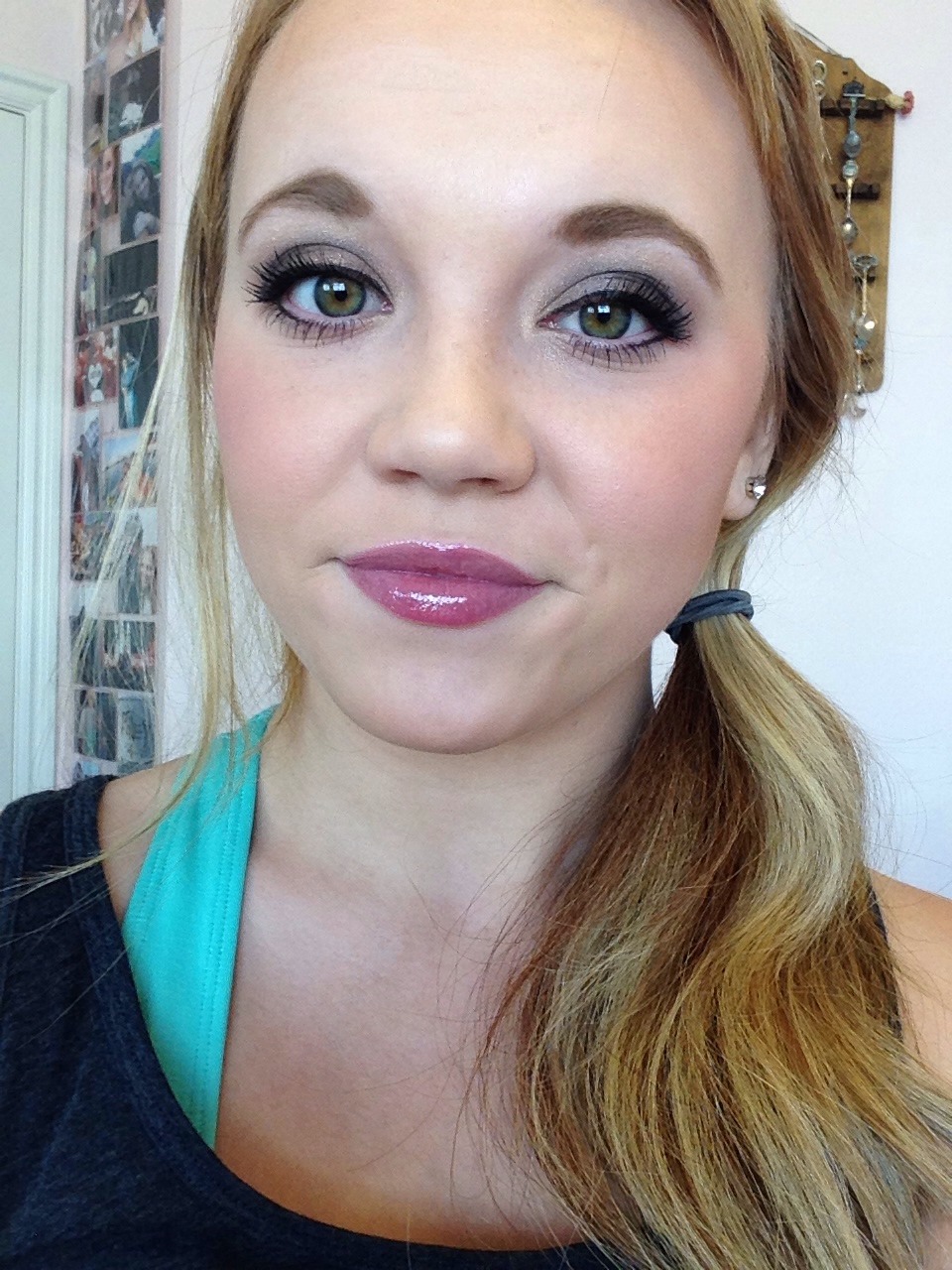 Top with your favorite lip color and you are set!! I hope this helps and I'm sorry for the poor picture quality!! 