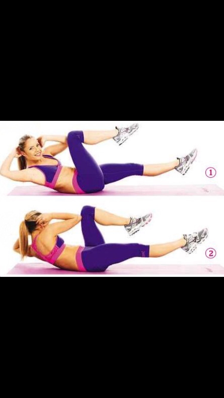 Bicycle crunches 25 times😏✊🏼‼️