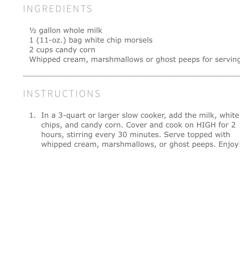 CANDY CORN HOT CHOCOLATE
