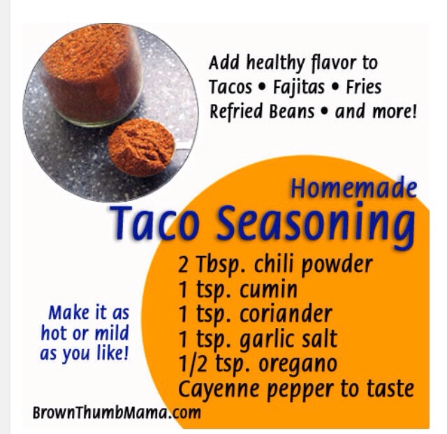Homemade Taco Seasoning! All Natural!
