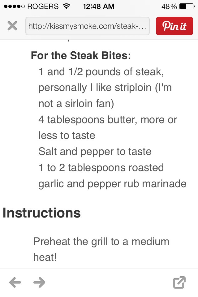 Restaurant-style Grilled Steak Bites!