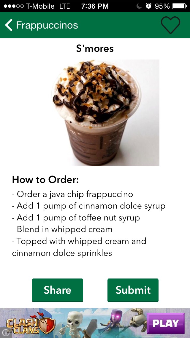 Cold  Secret Starbucks Drinks 