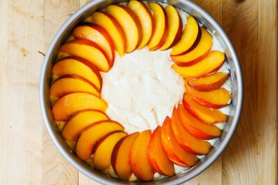 Peach Cream Cheese Cake 