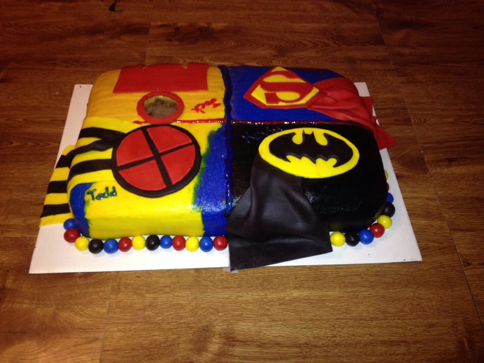 Super Hero Birthday Cake