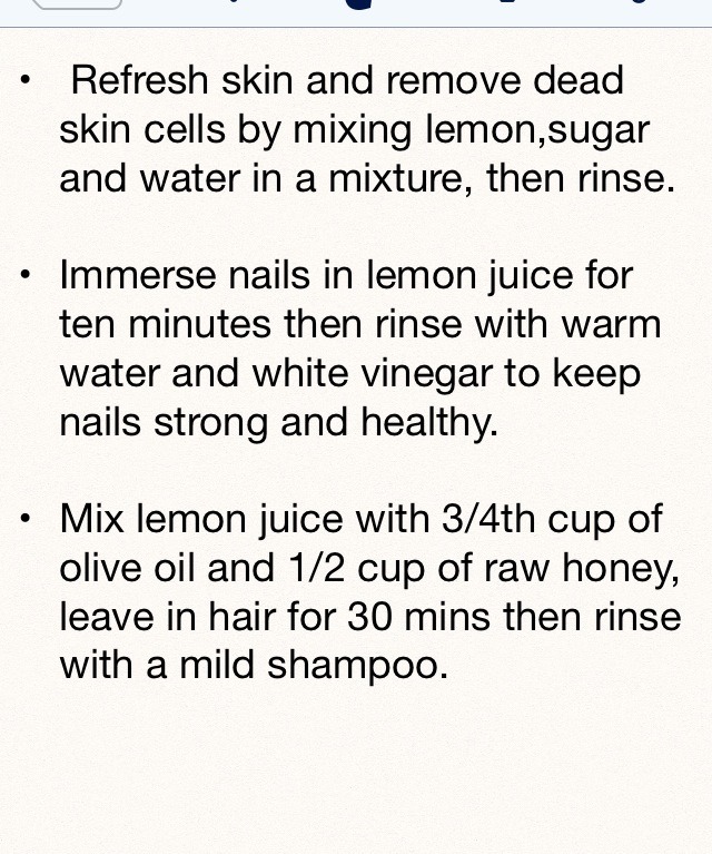 Easy Lemon Skin,Nail And Hair Uses