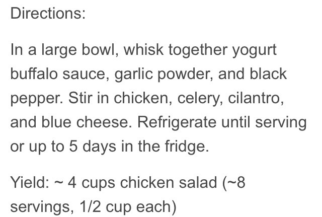 Buffalo Chicken Salad 