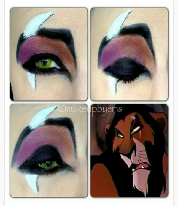 Beautiful Disney inspired makeup.