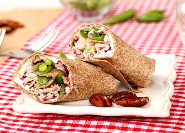 Turkey Cranberry Cream Cheese Pecan Wrap

Wrap up your turkey leftovers into this healthy wrap using whole wheat tortillas. 

http://girlinthelittleredkitchen.com/2012/11/orange-cranberry-muffins/