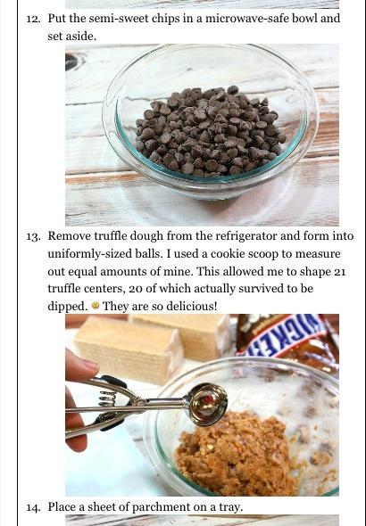Snickers Cheesecake Truffles