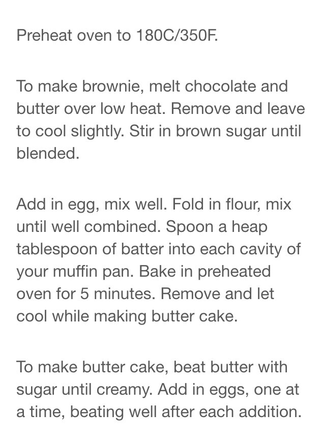 Delicious Mini Brownie Butter Cake