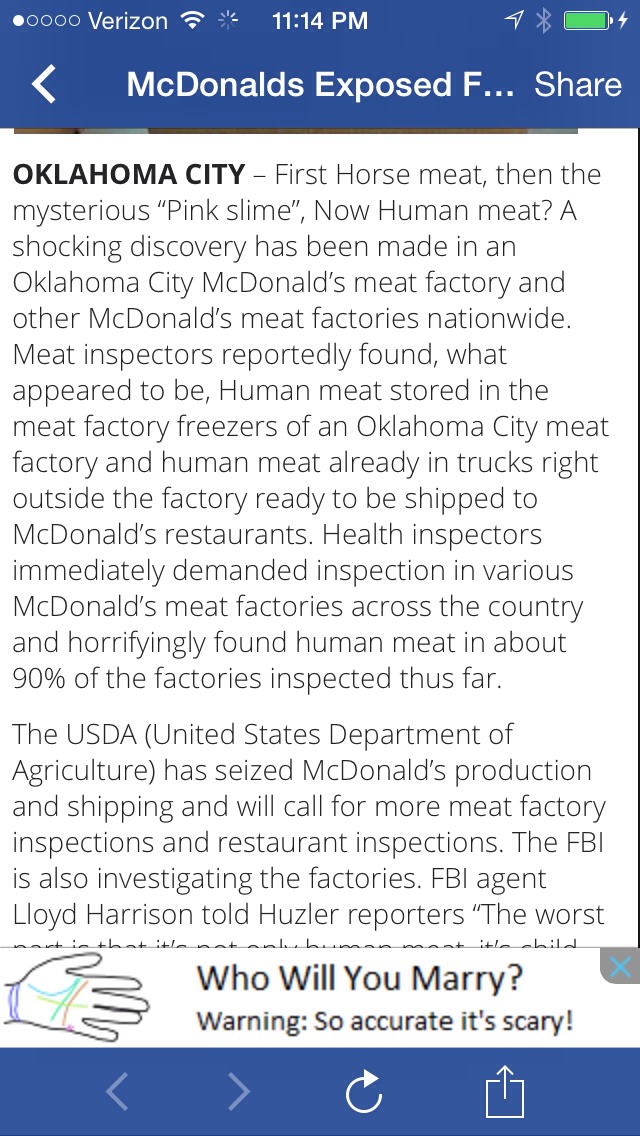 Don't Eat McDonald 