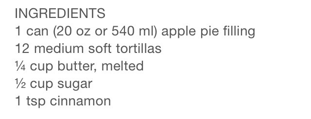 Apple Pie Taquito 