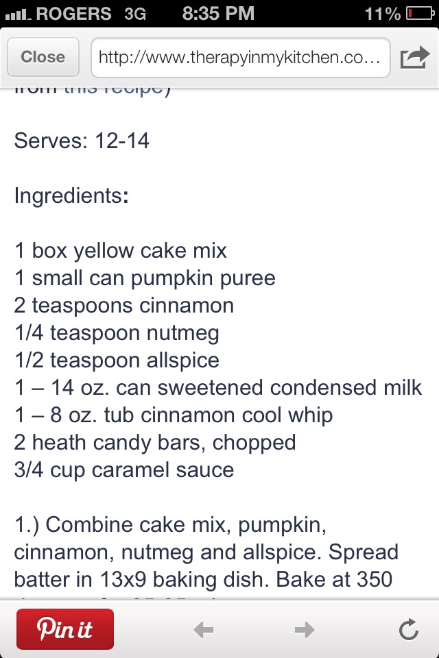 Pumpkin Better Than Sex Cake!