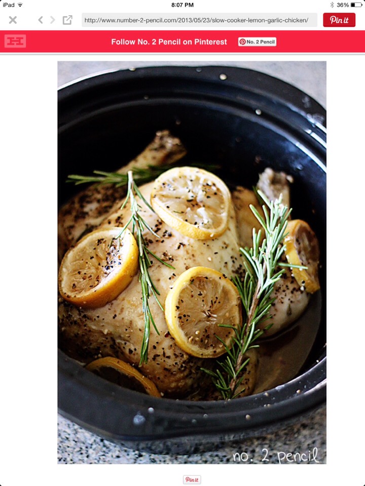 Slow Cooker Lemon Chicken