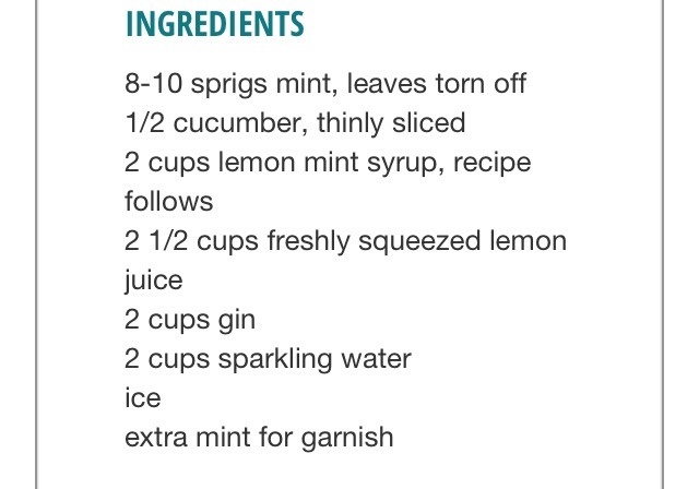 Boozy Refreshing Mint Lemonade