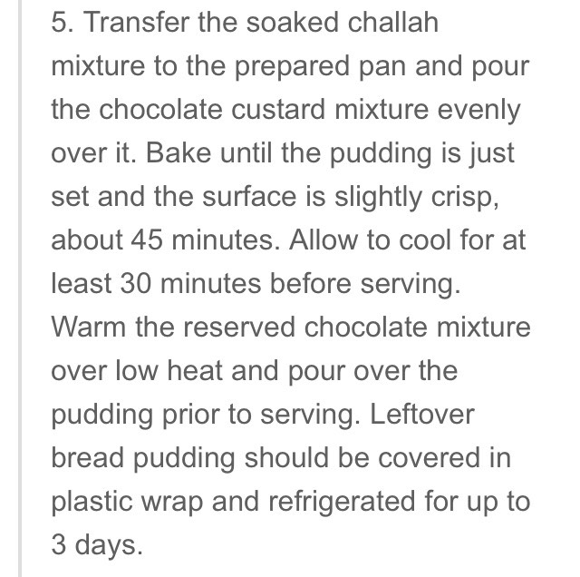Chocolate Bread Pudding