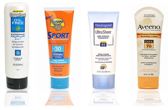 Add some sunscreen to protect your face 
