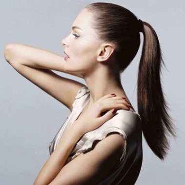 Your hair is in your face, and is clogging your pores. Make sure to sleep with your hair up, and take showers at least every second day.