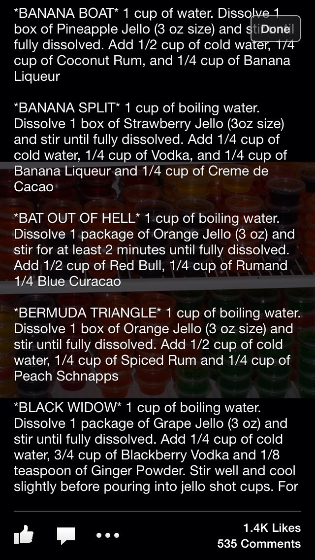 Jello Shots