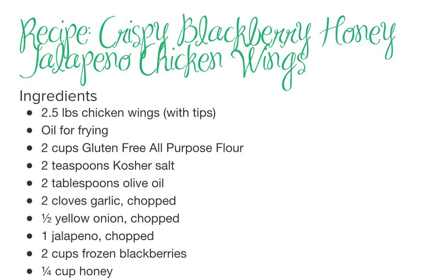 Crispy🍇blackberry Honey Jalapeño 🌶 Chicken Wings