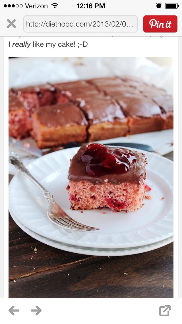 Quick Cherry And Chocolate Cake