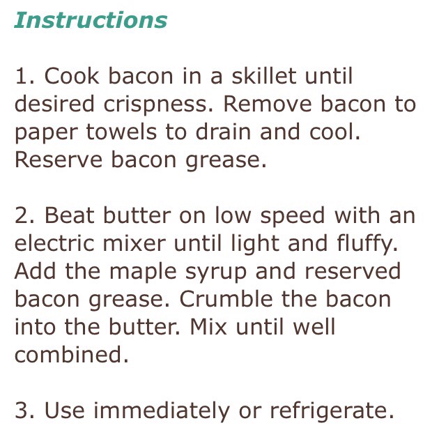 Maple Bacon Butter! YUM!
