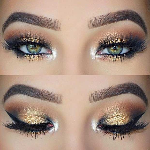 Sparkly Holiday Eye Makeup 