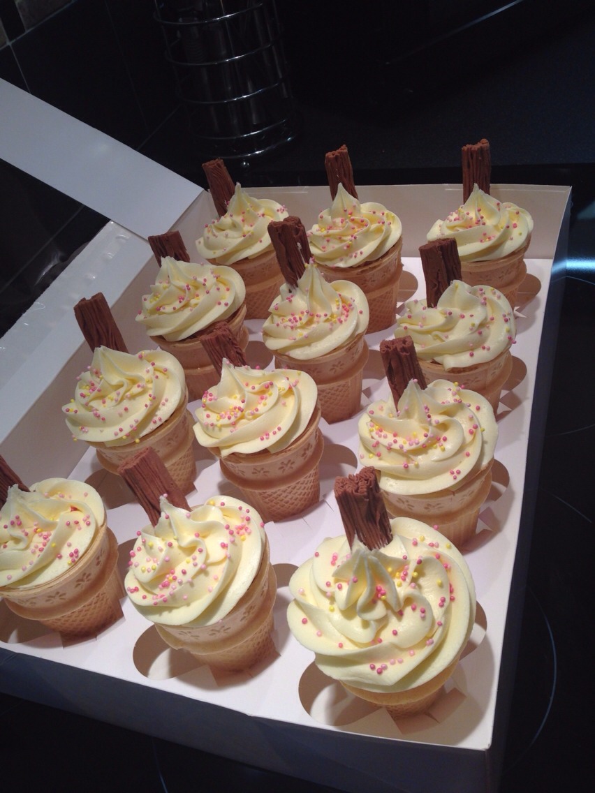 Ice Cream Cone Cupcakes 