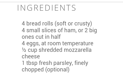 NO WASHING UP HAM,EGG & CHEESE BREAD BOWL♥