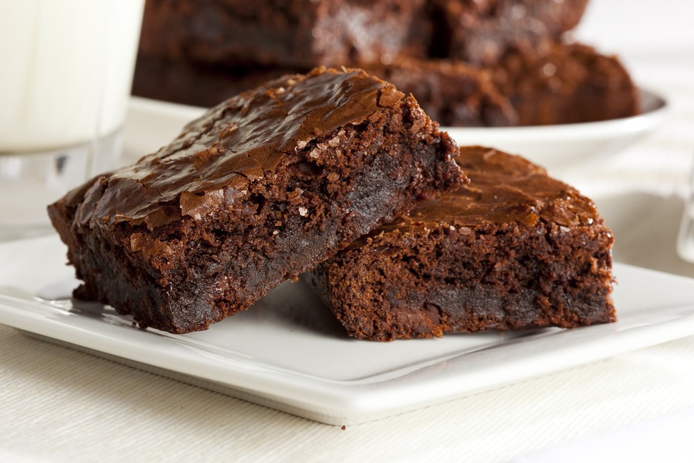 This is my recipe,after a lot of trial and error I think it is pretty much perfect. 
  
 1/2 cup Butter, softened
 1 1/2 cups white sugar
 1 tsp vanilla
 2 eggs
 3/4 cup Flour
 1/2 cup cocoa
 1/2 tsp salt
  1 to 2 TBSP dark roast coffee 
 1/4 cup Dark chocolate chips
  1/4 cup white chocolate chips
