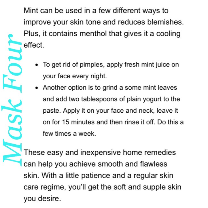 🔸Natural Face Masks For Beautiful Skin🔸
