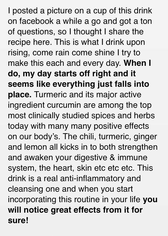 Golden Detox Drink😋