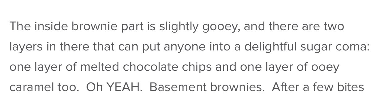 Caramel Filled Basement Brownies. 