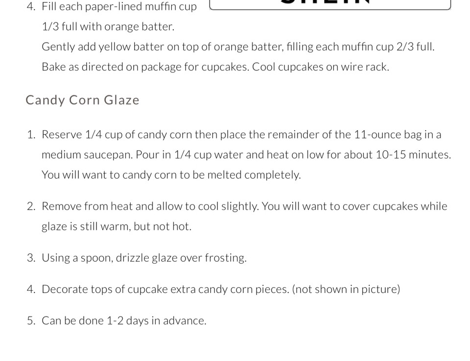 Candy Corn Cupcakes