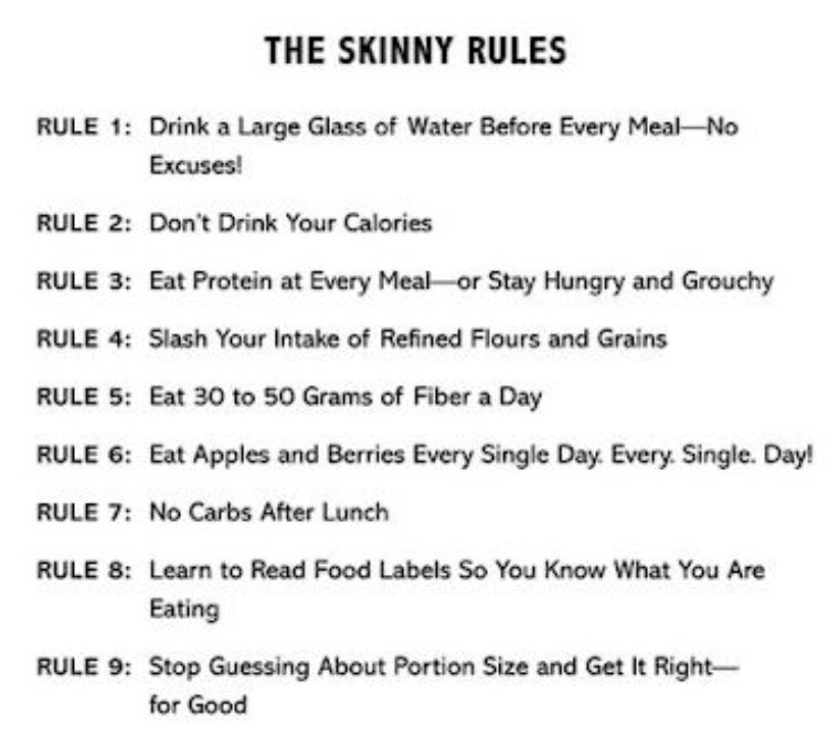 The Skinny Rules!!