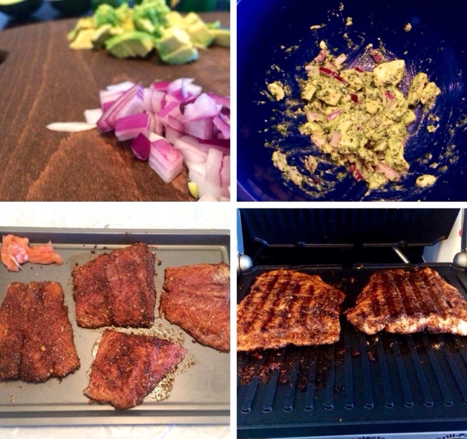 ❤️ Grilled Salmon With Avocado Salsa ❤️