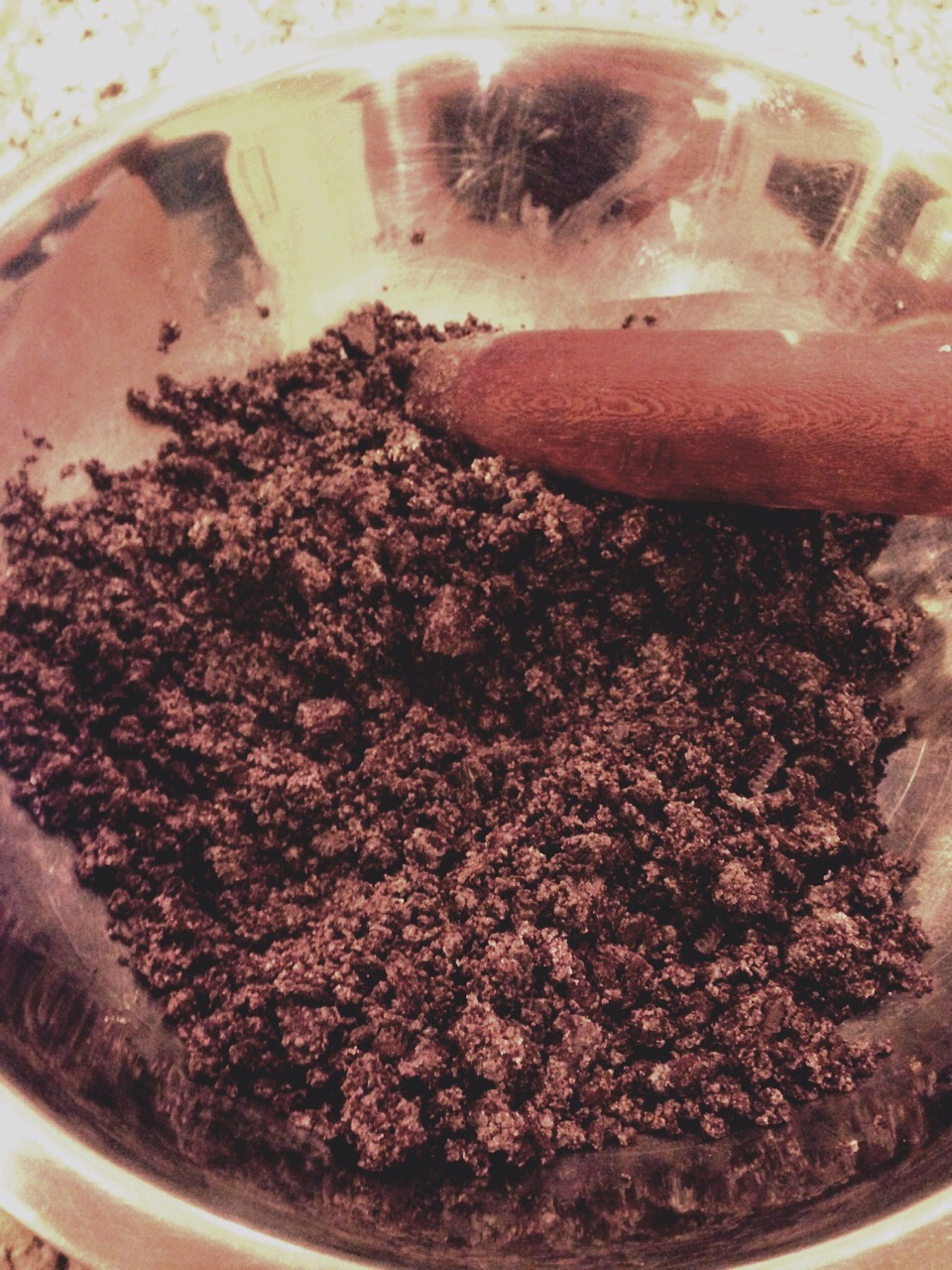 Step 1: 

Crush the Oreos