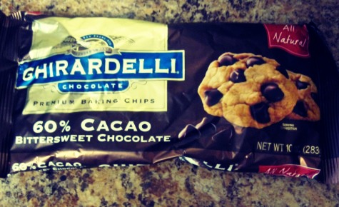 Add a package of chocolate chips, and mix it all together.