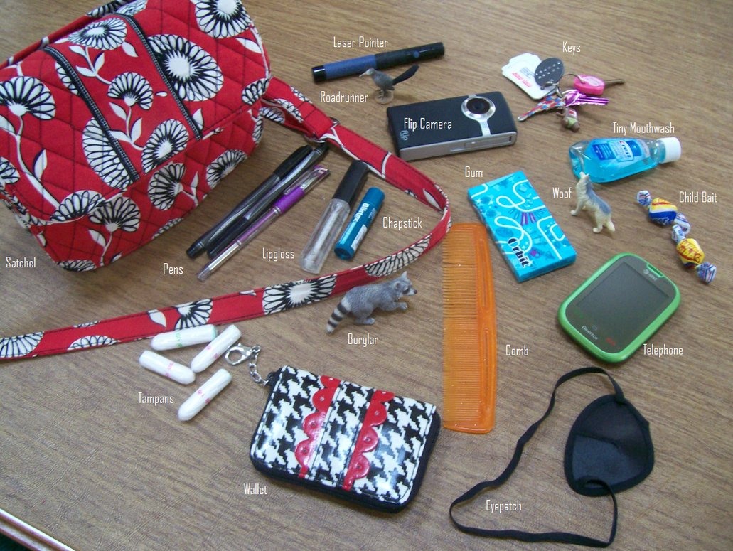 At school you don't want to forget your health and beauty stuff! 
Remember: Chapstick, a mini perfume spray or deodorant (just incase) and a mini brush 
Gum or mints are also a must-have
Hand sanitizer, a compact mirror and extra "girl supplies" (for that time) are good things too
