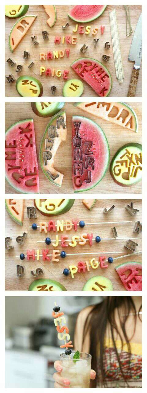 Use letter cut outs for another cute idea 👍