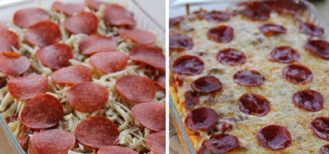 Pizza pasta bake 