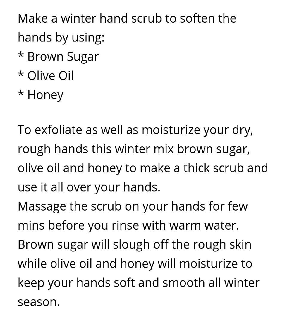 Hand scrub